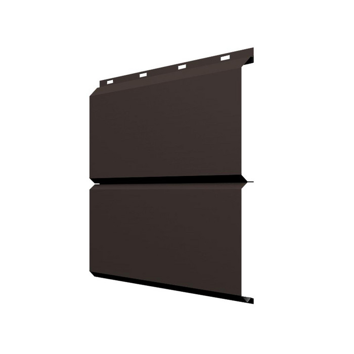 Софит ЭкоБрус без перфорации 0,345 Grand Line 0,5 Quarzit lite RR 32 темно-коричневый